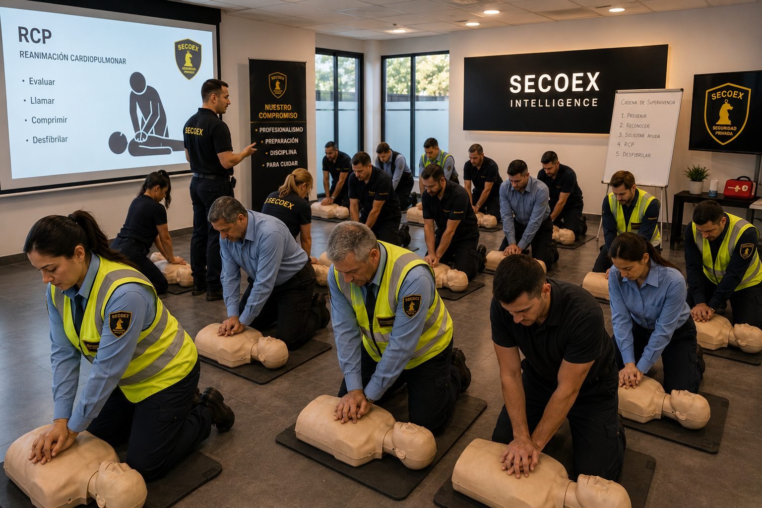 Capacitación en RCP del personal de Grupo SECOEX